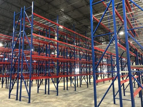 Installation of a heavy-duty industrial mezzanine floor and warehouse handling equipment